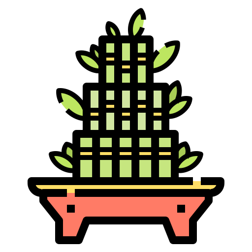 대나무 Linector Lineal Color icon