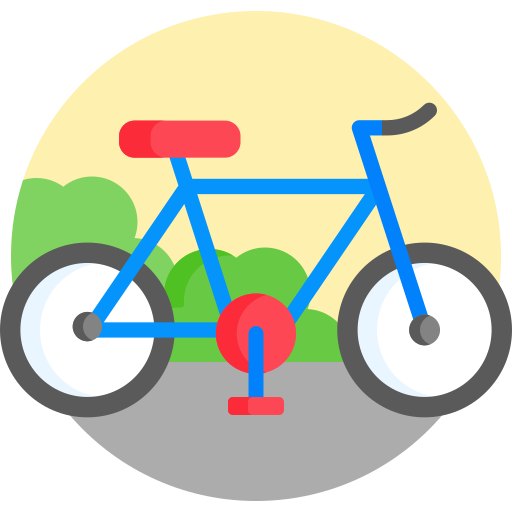 bicicleta Detailed Flat Circular Flat Ícone