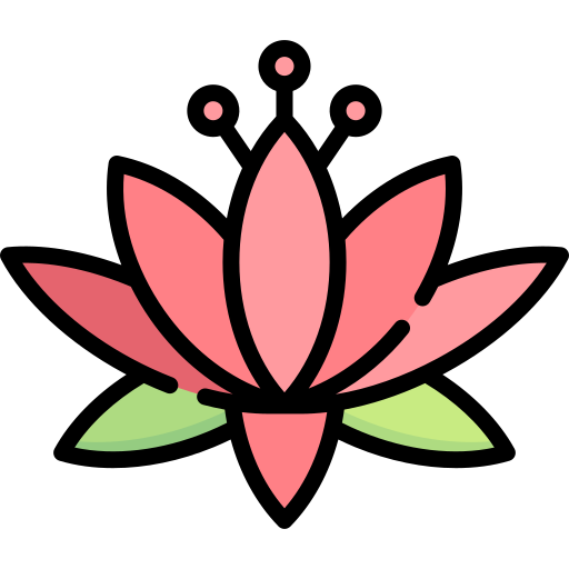 Lotus flower Special Lineal color icon