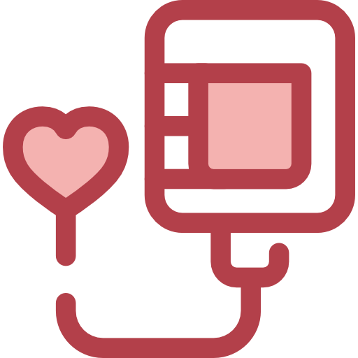 bloed donatie Monochrome Red icoon