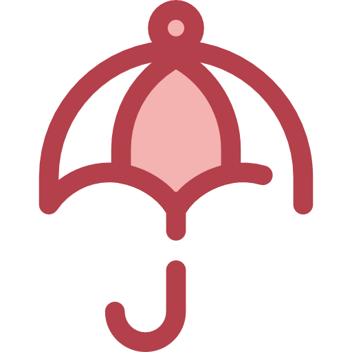 Umbrella Monochrome Red icon