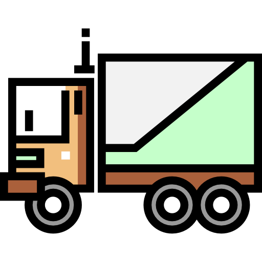 トラック Detailed Straight Lineal color icon