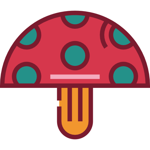 버섯 Detailed Straight Lineal color icon