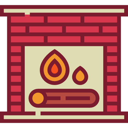 暖炉 Detailed Straight Lineal color icon