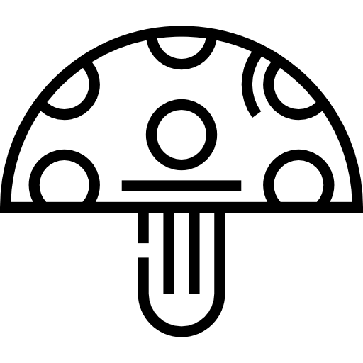 버섯 Detailed Straight Lineal icon