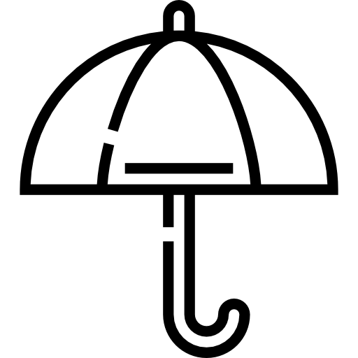 Зонтик Detailed Straight Lineal иконка