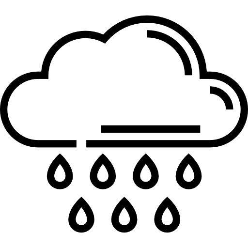 Дождь Detailed Straight Lineal иконка