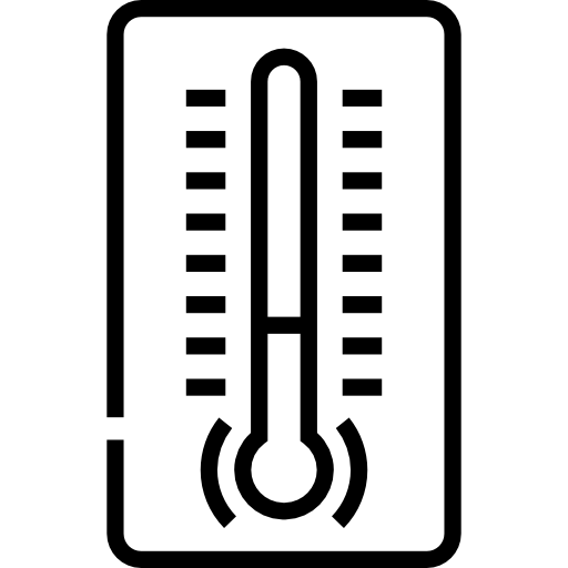 Термометр Detailed Straight Lineal иконка