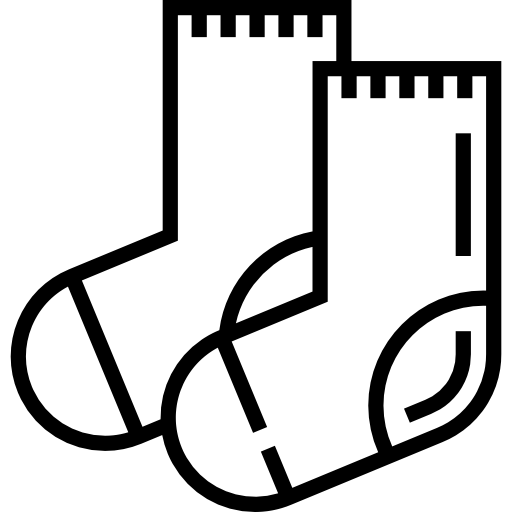 sokken Detailed Straight Lineal icoon