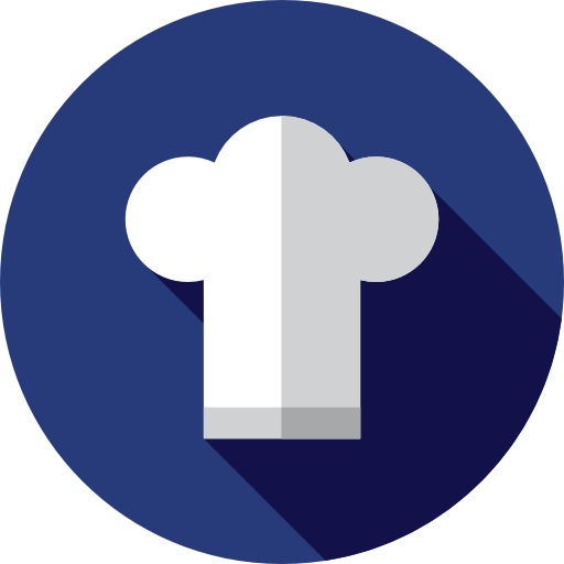 cocinero Flat Circular Flat icono