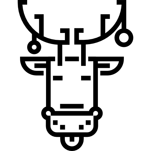 Reindeer Detailed Straight Lineal icon