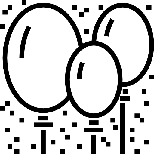 balony Detailed Straight Lineal ikona