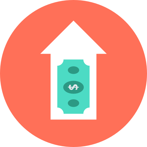 investition Flat Color Circular icon