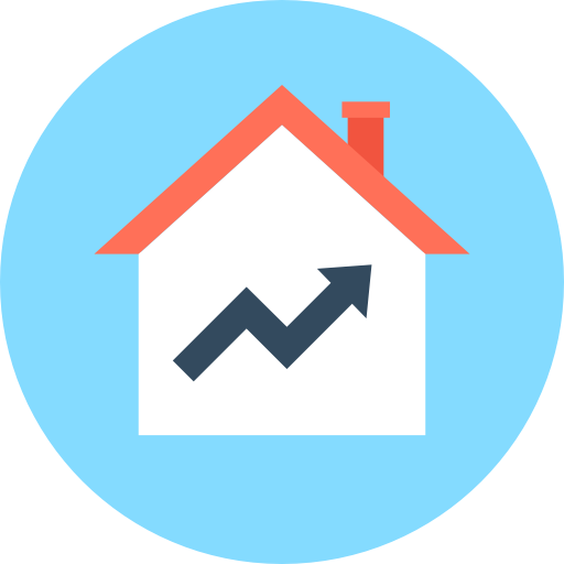 Mortgage Flat Color Circular icon