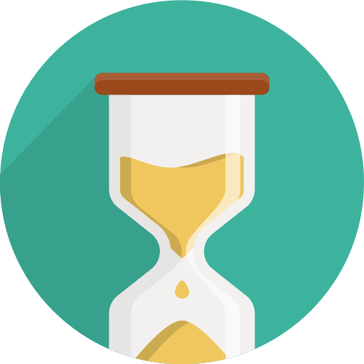 reloj de arena Pixel Buddha Premium Circular icono