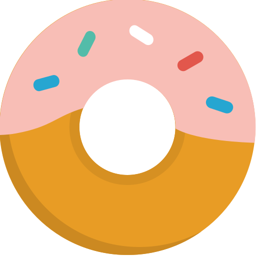 Donut Pixel Buddha Premium Flat icon