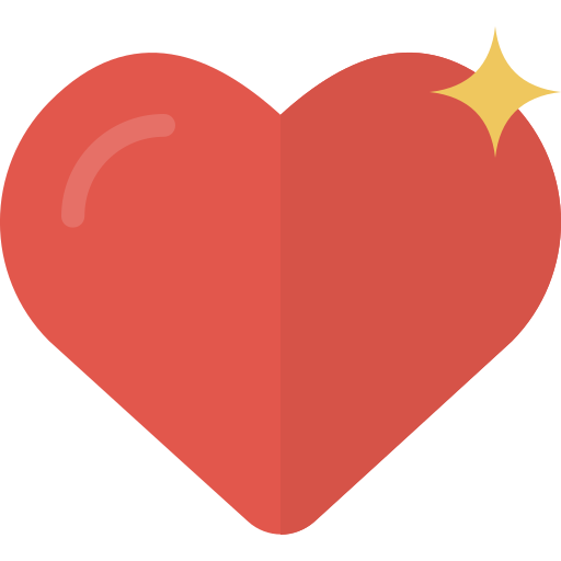 corazón Pixel Buddha Premium Flat icono