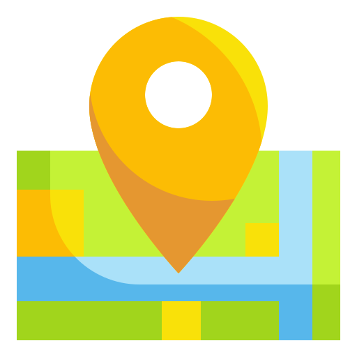 Map Wanicon Flat icon