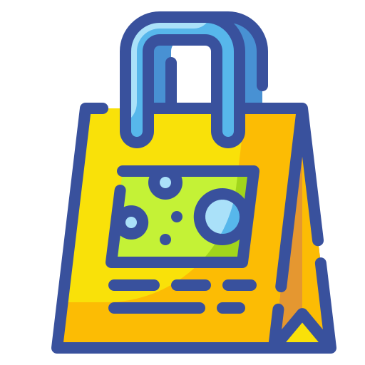 Shopping bag Wanicon Lineal Color icon