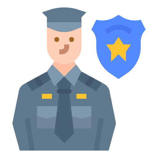Policeman Ultimatearm Flat icon