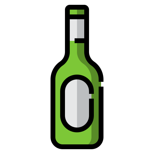 butelka piwa Generic Outline Color ikona