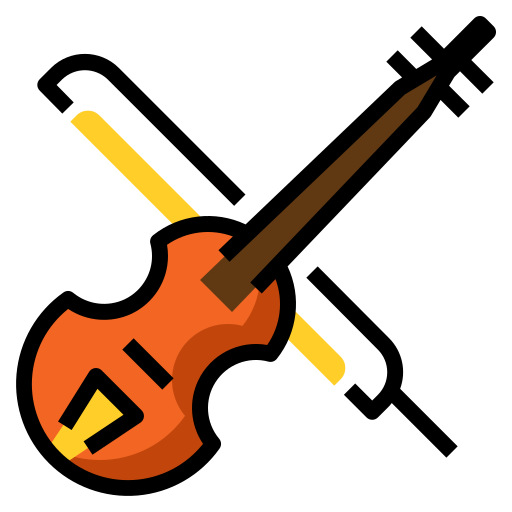 violín Generic Outline Color icono