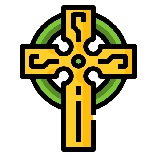 znak krzyża Generic Outline Color ikona