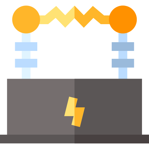Électricité Basic Straight Flat Icône