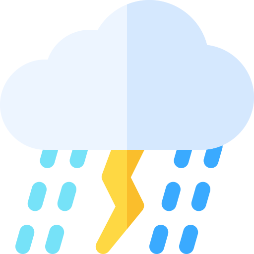 tormenta Basic Rounded Flat icono