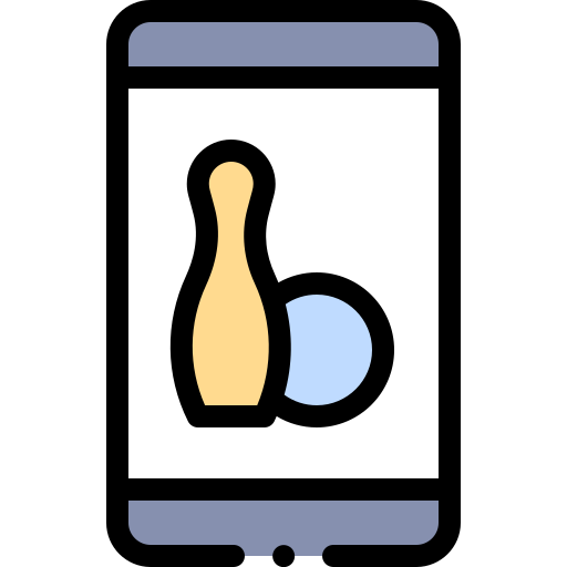 Bowling Detailed Rounded Lineal color icon