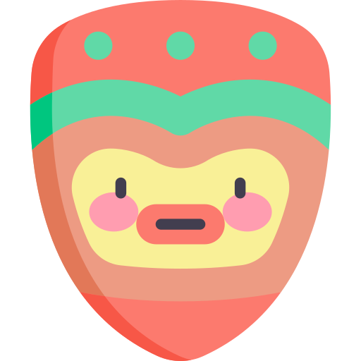 maschera Kawaii Flat icona