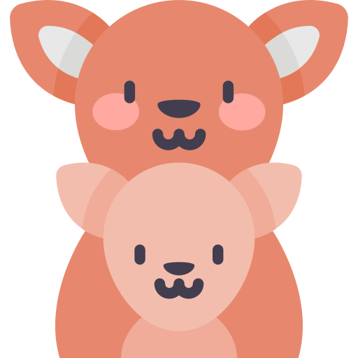 カンガルー Kawaii Flat icon