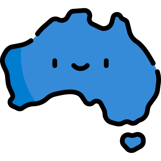 Australia Kawaii Lineal color icon