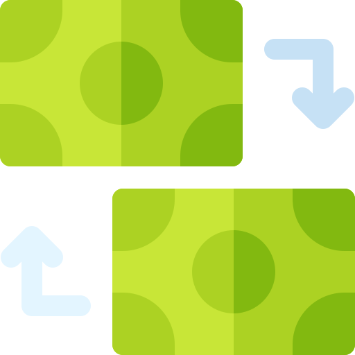 Échange Basic Rounded Flat Icône