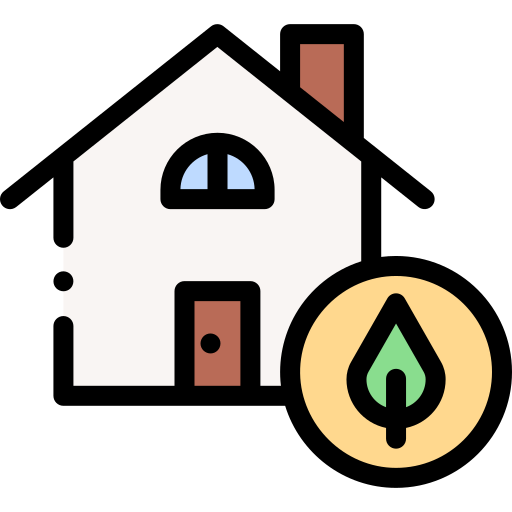 그린 하우스 Detailed Rounded Lineal color icon
