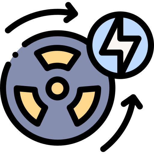 核エネルギー Detailed Rounded Lineal color icon
