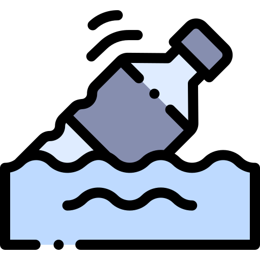 la contaminación del agua Detailed Rounded Lineal color icono