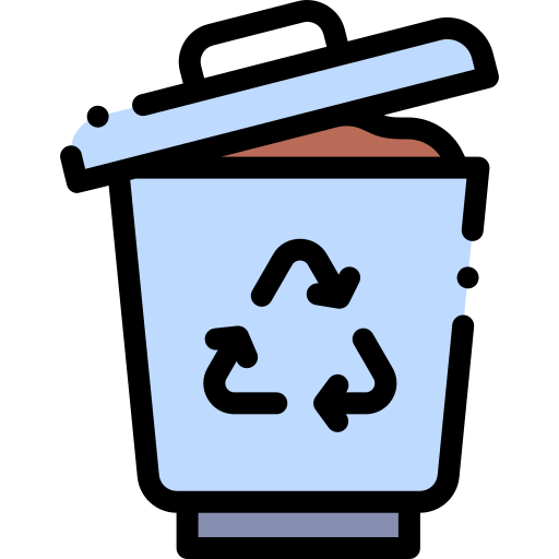 Trash Detailed Rounded Lineal color icon