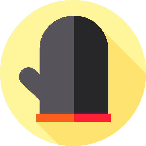 Glove Flat Circular Flat icon