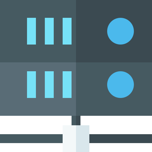 server Basic Straight Flat icoon