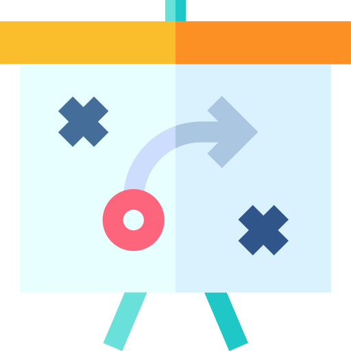 strategie Basic Straight Flat icon