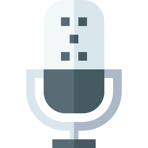 micrófono Basic Straight Flat icono