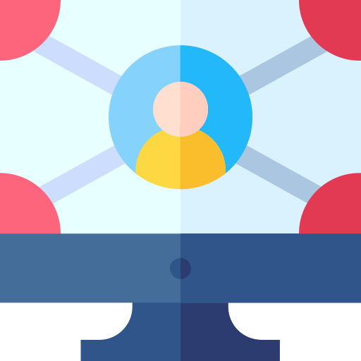 Networking Basic Straight Flat icon