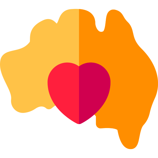 australia Basic Rounded Flat icono