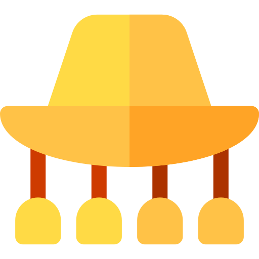 sombrero de corcho Basic Rounded Flat icono
