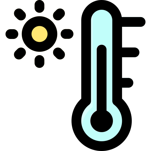 温度計 Vitaliy Gorbachev Lineal Color icon