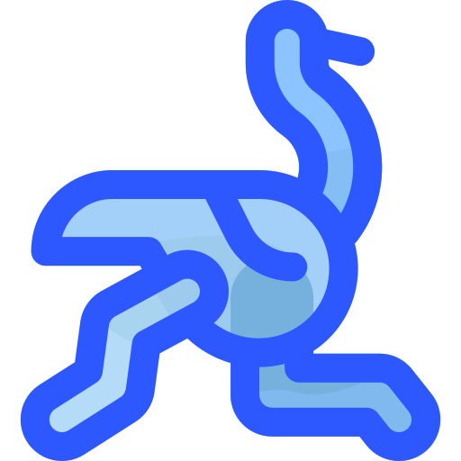 avestruz Vitaliy Gorbachev Blue icono