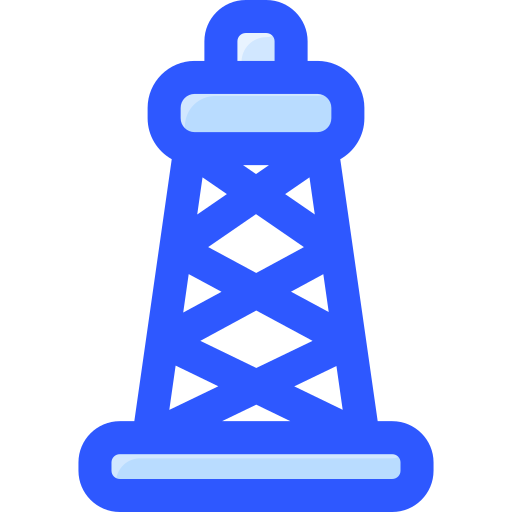 Oil derrick Vitaliy Gorbachev Blue icon