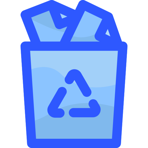 Recycling container Vitaliy Gorbachev Blue icon