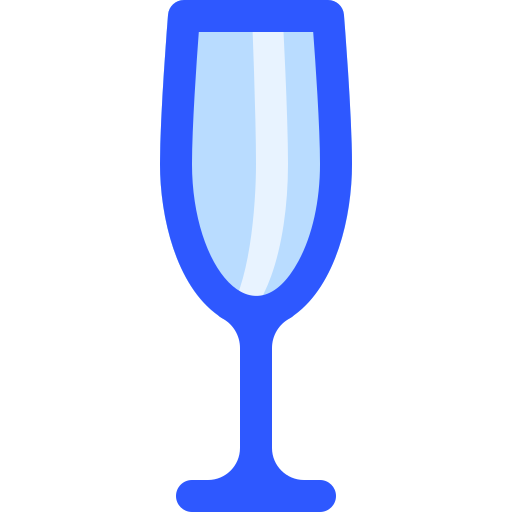 Champagne glass Vitaliy Gorbachev Blue icon